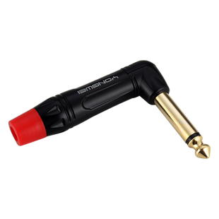 甬威6.35单声弯头音频线焊接头 6.5mm立体声话筒麦克风调音台插头