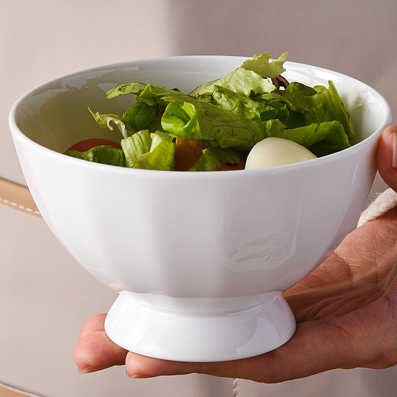 景德镇釉下彩陶瓷碗家用2025新款饭碗单个现代简约面条碗白色骨瓷,餐饮具,碗,淘宝优惠券,粉丝福利购,淘宝优惠卷