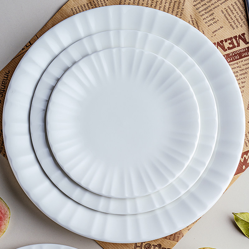 景德镇骨瓷盘子菜盘家用2024新款白色碗菜碟深盘汤盘浅盘陶瓷鱼盘,餐饮具,盘,淘宝优惠券,粉丝福利购,淘宝优惠卷