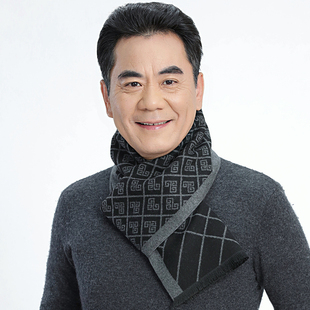 围巾男冬天中老年商务休闲老人冬季保暖中年爸爸爷爷男士长款围脖