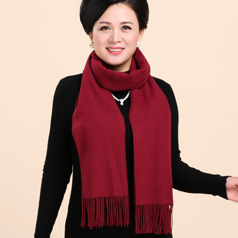 中老年女士围巾冬季空调丝巾奶奶中年冬天妈妈老人披巾老年人围脖