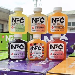 动康NFC葡萄汁325ml*20瓶柿子汁非浓缩还原苹果橙汁果汁饮料青柠