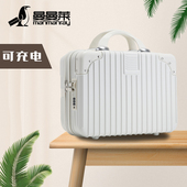 手提小行李箱女带密码 锁时尚 拉链潮流化妆包男女通用手提化妆箱女