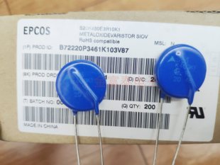 B72220P3461K103V87 S20K460 S20K460K1 压敏电阻 460V 直径20MM
