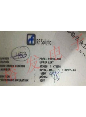 PRFS-P2010-008/RFSOLUTIONS/射频放大器QFN12