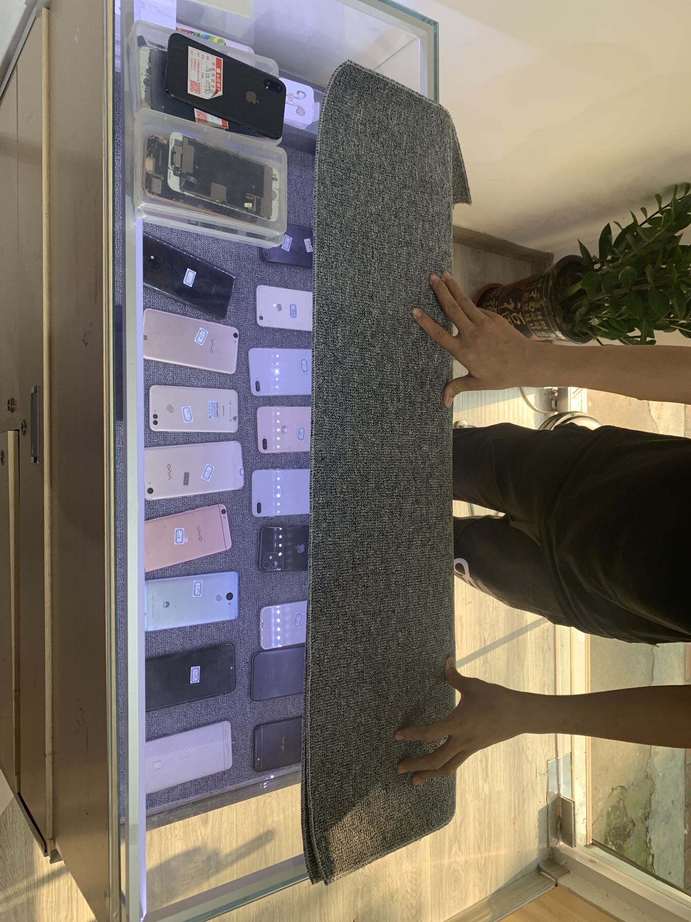 手机柜台垫底布手机拍照背景桌布柜台展示布手机垫布摄影拍图背景