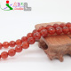心饰界天然红玛瑙128多面切面刻面散珠DIY手工手链项链水晶半成品