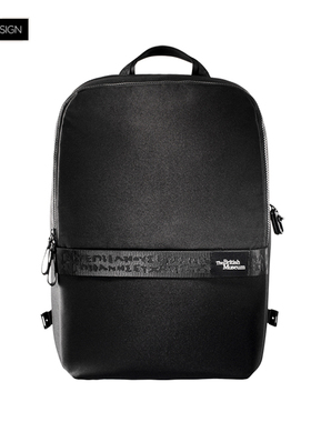 XDDESIGN双肩背包男女电脑包书包多功能可扩容黑色双肩包