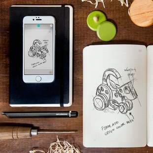 微码客 / 意大利Moleskine 智能笔记本套装SWS创意工作设计记事本