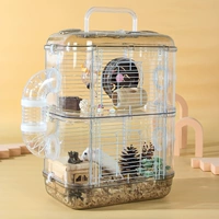 Hammers Cage Special Portable Acryl Transparent Crystal Cage Super Light Luxury Villa Nest Pet Supplies