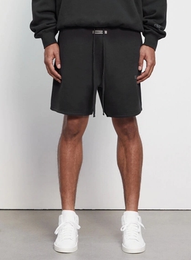 FEAR OF GOD Essentials新款复线标语3M反光字母抽绳运动潮流短裤