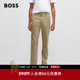 经典 款 BOSS博斯 男士 弹力直筒卡其商务休闲易打理长裤