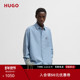 100%棉 HUGO雨果 男士 棉质青年布宽松版 型外套衬衫
