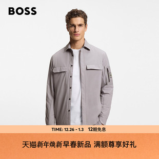 BOSS博斯 叠搭单品 男士 26年春季 轻质填充夹克外套 新款 防泼水