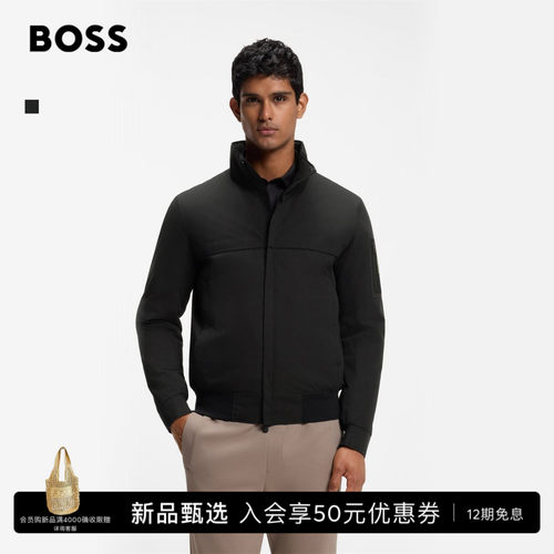 BOSS博斯 男士26年冬季新款磨毛面料夹克
