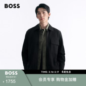 新款 26年春季 BOSS博斯男士 拉链开合棉质宽松夹克外套 夹克外套
