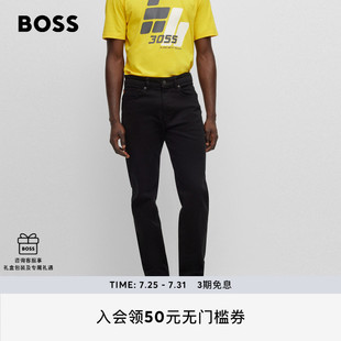 BOSS博斯 男士 常规版 型舒适弹性直筒休闲牛仔裤