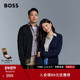 男女同款 BOSS博斯 男士 刺绣徽标羊毛混纺常规版 型针织开衫