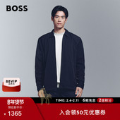 秋冬款 撞色面料拉链外套衬衫 BOSS博斯 男士 长袖 衬衫