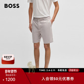 机能通勤 BOSS博斯 男士 弹力棉质府绸锥形版 型短裤