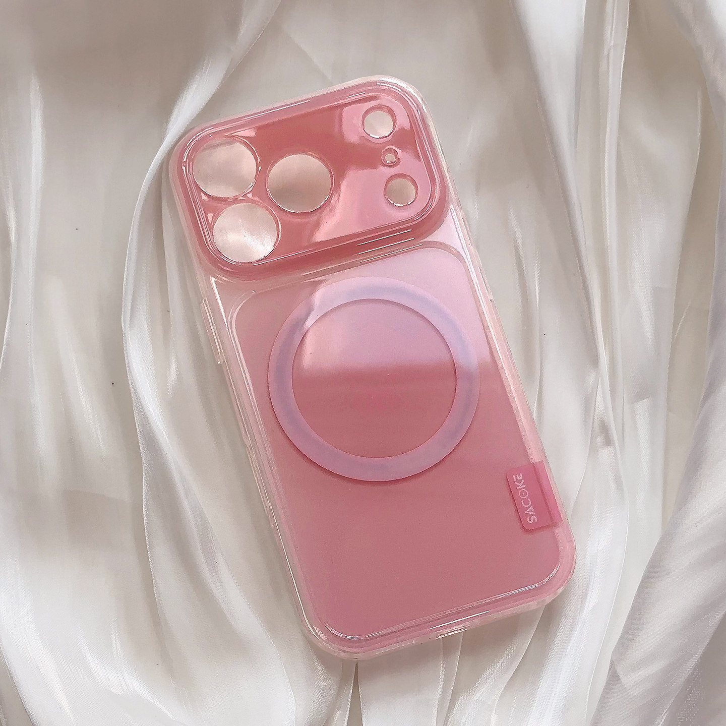 粉色强磁吸适用苹果17promax手机壳新款女生iPhone16pro高级感15保护套14pro软边全包秒变17pm超火巨好看外壳图片