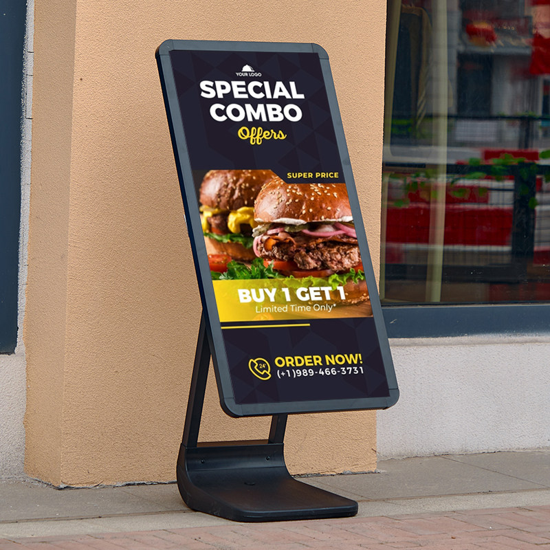 户外广告牌展示牌展架立式落地式防风招聘立牌展示架水牌海报招工