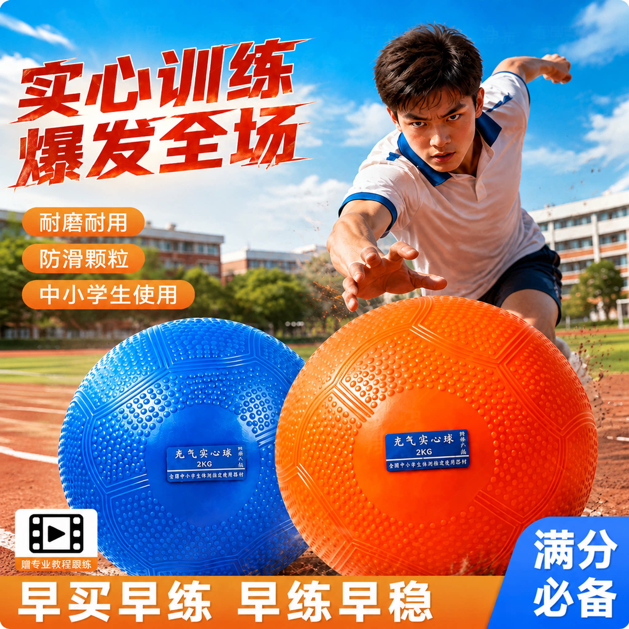 中考专用实心铅球2kg新潮图片