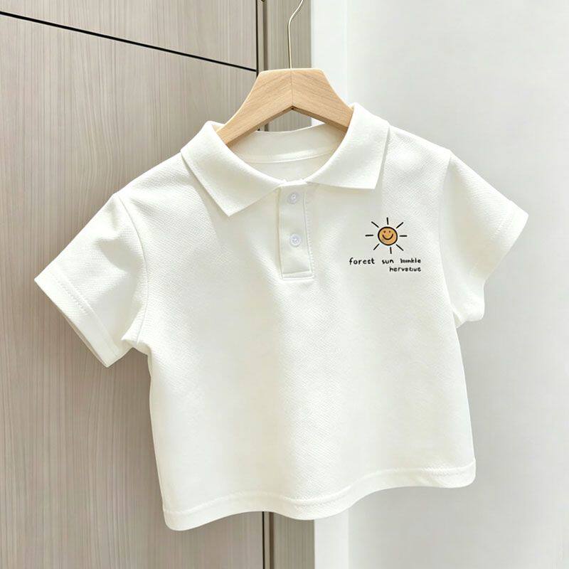 夏季男女童短袖翻领POLO衫百搭