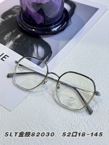 82030金胶多边形眼镜