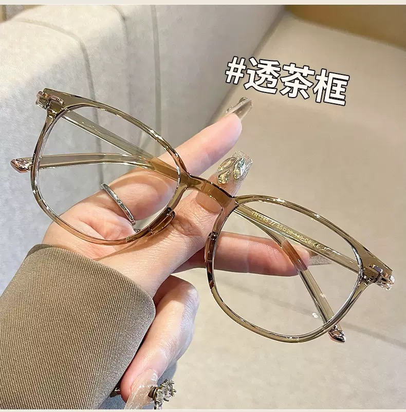 TR1345新款个性方框眼镜复古韩系ins防蓝光眼镜可配近视超轻眼镜