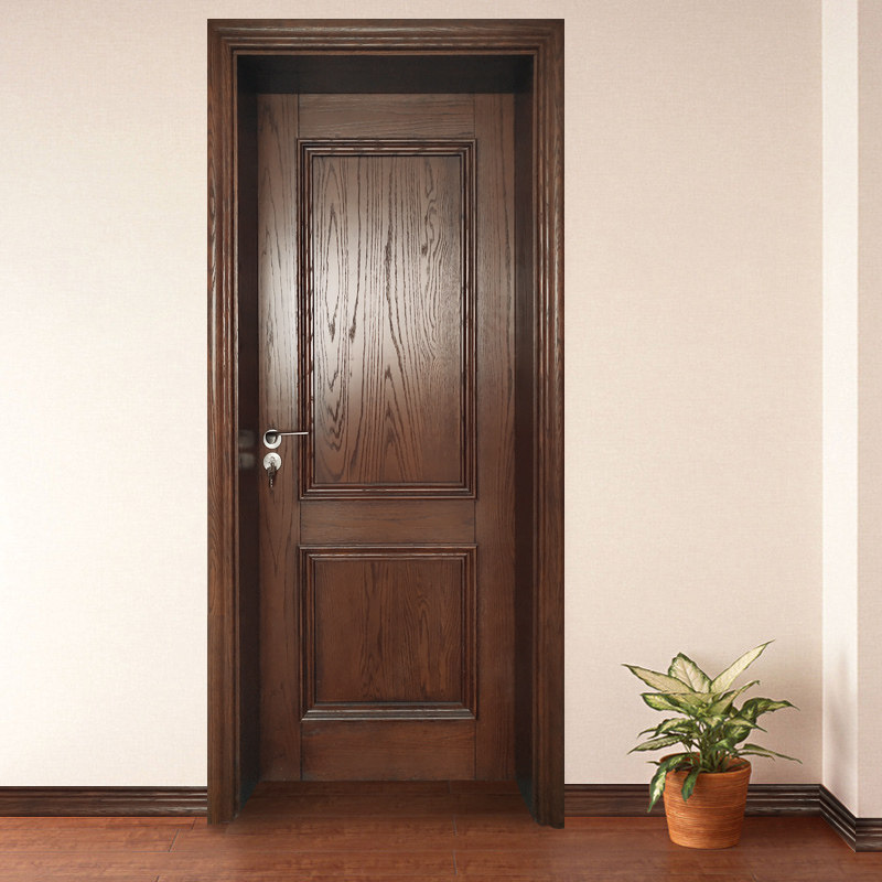 麦季纯实木门原木门北美国红橡木全实木室内卧室门家用水性漆厨卫