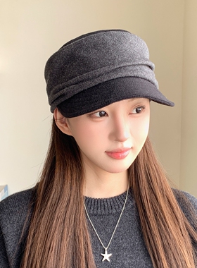 复古优雅显脸小报童帽女秋冬