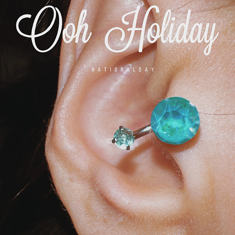 U型马蹄环华子钻翠绿蓝色双头1.2mm粗杆螺丝扣耳钉耳蜗钉单只甜酷,饰品/流行首饰/时尚饰品新,耳钉,淘宝优惠券,粉丝福利购,淘宝优惠卷