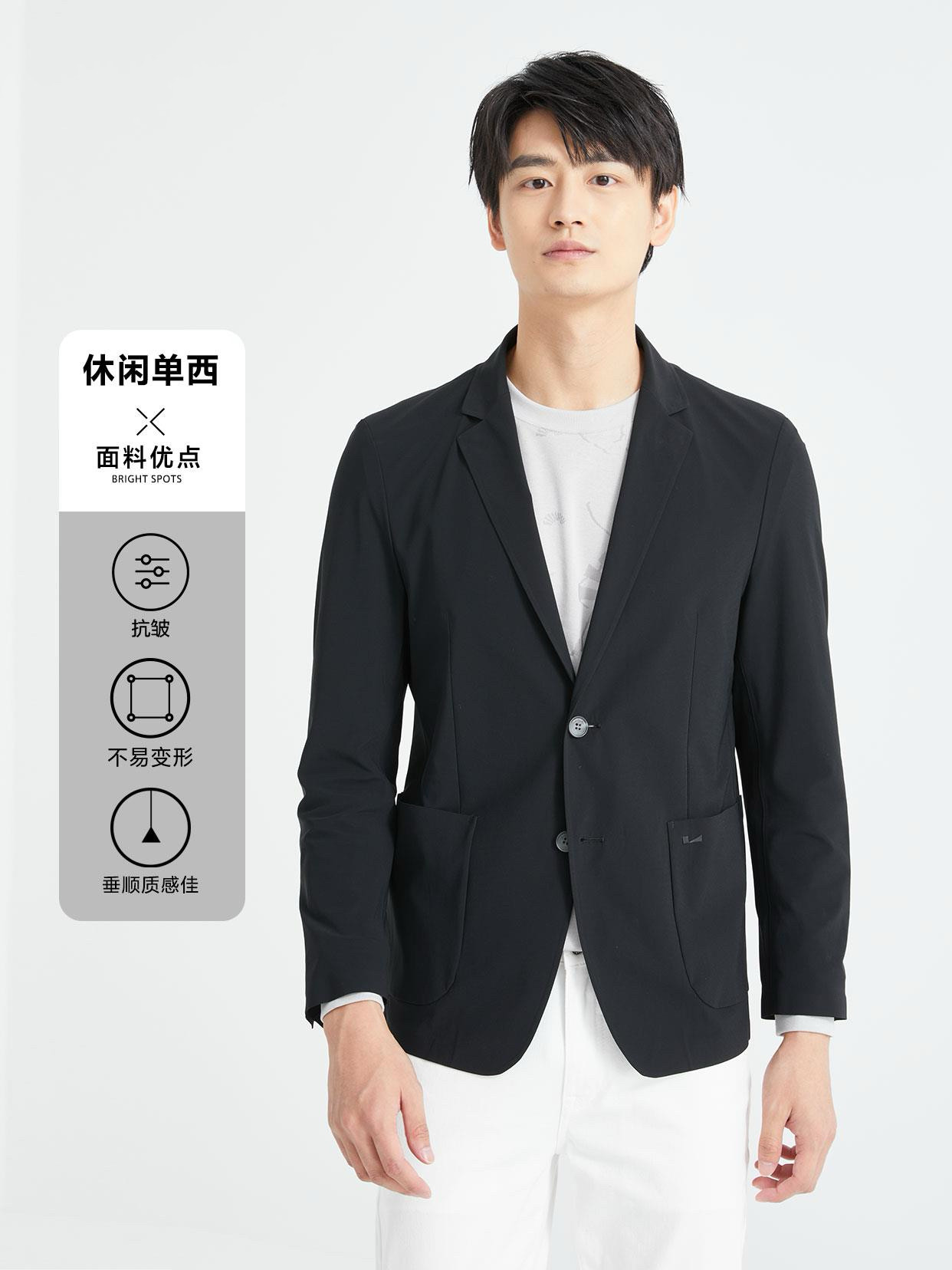 利家夏季超薄单西服绅士通勤外套
