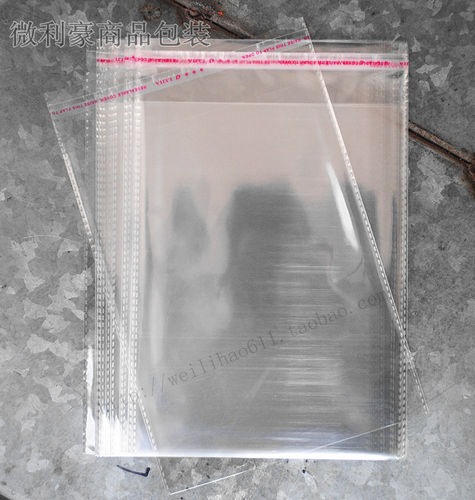 opp不干胶自粘袋 加厚8丝15x27cm 透明包装袋 塑料袋子 100个 - 封面