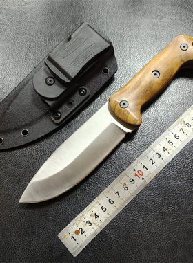 毕方制作卡巴BK2重型厚实电渣9CR18MOV不锈钢户外多用实用中直刀