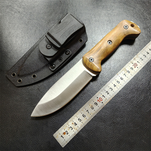 毕方制作卡巴BK2重型厚实电渣9CR18MOV不锈钢户外多用实用中直刀