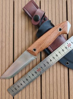 毕方北欧风格灯塔手工制作一体龙骨高强度进口山特维14C28N蛤刃刀