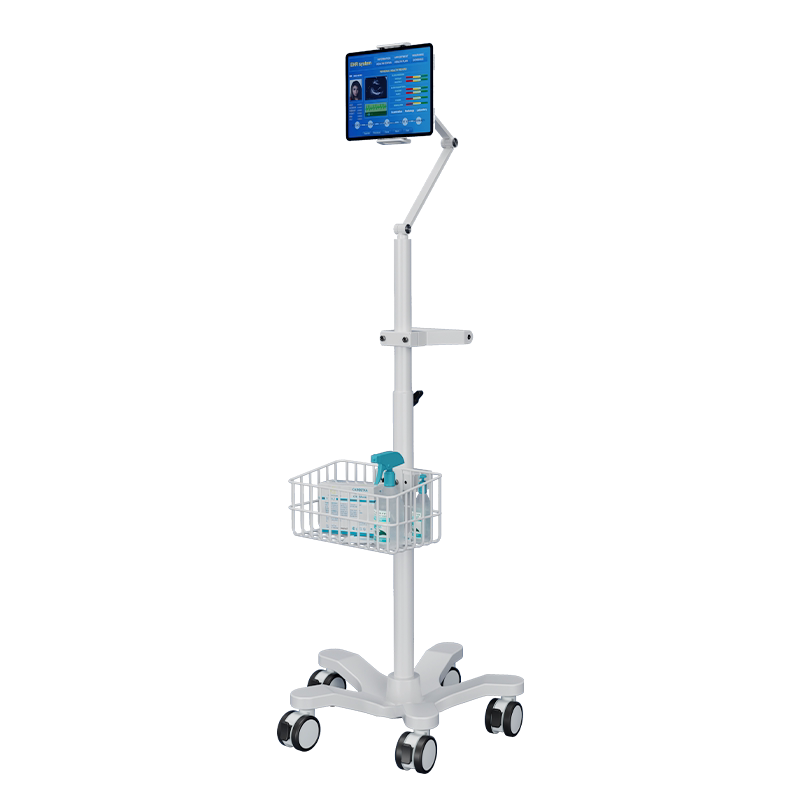 百维视iPad支架可升降监护仪推车