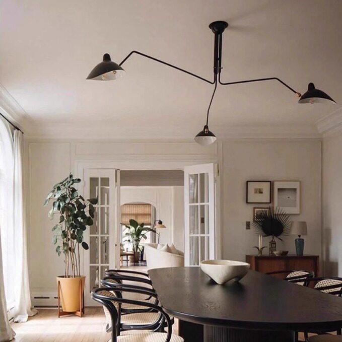 中古法式SergeMouille北欧客厅吊灯张牙舞爪卧室主灯设计师鸭嘴灯