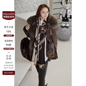 都市游牧风蓬松锁温收腰设计中长款 雅舒曼&图图妈 雪国 派克服