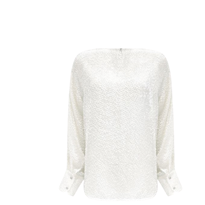 雅舒曼&图图妈 时尚休闲百搭重工剪花衬衫2T253S223