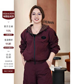 赤影套装 休闲户外连帽秋冬季 新款 雅舒曼&图图妈 格纹撞色套装