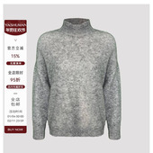 雅舒曼&图图妈 2H181S7613 毛衫 定纺马海毛亮片璀璨时尚 半高领长袖