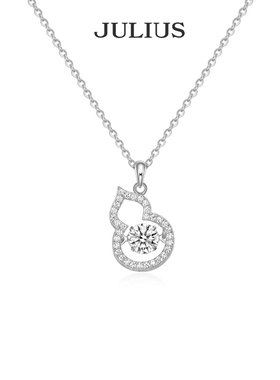 Julius/聚利时葫芦项链纯银女款2025新款925银饰生日礼物送女友