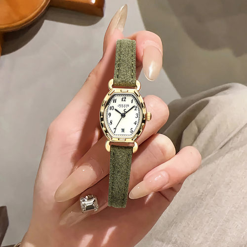 聚利时手表女款小巧精致酒桶型