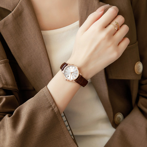 复古防水小圆表生日礼物