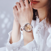 聚利时手表女小众轻奢简约气质小巧精致初高中夏季 ins风撞色女士