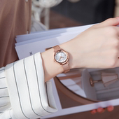 聚利时2026女新款 高颜值高气质轻奢小众ins风防水石英表十大品牌