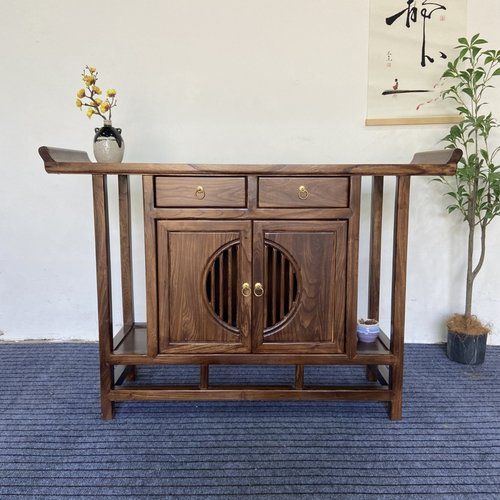 实木玄关台大空间带抽屉入户玄关